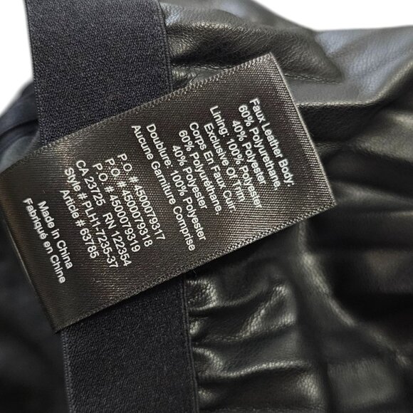 Aritzia Babaton Jude Faux Leather Pleated Accordion Midi Skirt, Black, Large - Picture 6 of 9